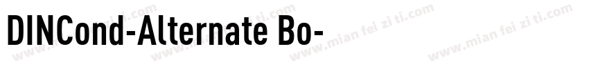 DINCond-Alternate Bo字体转换